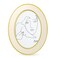 SWTHONY Oval 5 x 7 Picture Frames, Gold Modern 5 by 7 Photo Frame with High Definition Glass Front