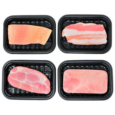yueton 4PCS Creative Meat Shape Sticky Notes Funny Sticky Notes Novelty Memo Notes for Home Office Study Supplies