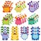 600 Sheets/ 30 Pads Cartoon Monster Sticky Note Weird Spooky Sticky Notepad Kawaii Cartoon Memo Pad Funny Monster Cute Sticky Notes for Kids Office School Party Favors Student Classroom Rewards Gifts