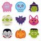 Whaline Halloween Sticky Notes Spooky Character Notepads 9 Designs Trick or Treat Reminder Memo Pads for Annotating Books Office Study Supplies, 18 Packs