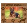 KATE POSH Best German Shepherd Ever Picture Frame, Dog Lover Gifts, New Puppy Gifts, Memorial Gifts, Dog Photo Frame with Paws, Engraved Natural Wood Picture Frame (5x7-Vertical)