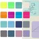 320 Sheets Transparent Sticky Notes, Colored Clear Sticky Notes, Waterproof Translucent Sticky Notes for Notepad Adhesive Memo Pads Annotating Books School Supplies