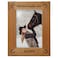 CEDAR CRATE MARKET Horses Make Me Happy Pet Picture Frame Engraved Natural Wood, Fits a 5x7 Vertical Portrait, Horse Picture Frame, Horse Mom Gifts