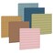Whaline 300 Sheet Boho Sticky Notes Lined Self Adhesive Notepads Neutral Memo Pad Removable Message Reminder for Annotating Books School Home Office Supplies, 6 Pack