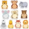 30 Sets Cartoon Animal Sticky Notes Cute Cartoon Memo Page Markers Flags in Different Shapes for Home, School and Office, 10 Styles (Lovely Style)