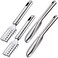 4 Pieces Fish Scaler Remover Fish Scaler Brush Set Stainless Steel Sawtooth Scarper Remover with Ergonomic Handle for Kitchen Tool Faster and Easier Fish Scales Skin Removing Peeling