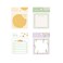 4 Pack to Do List Note pad,400 Sheets 3x3inch Cartoon Fruit Tulip Cookies Note Checklist Notepad Memo Pad for Fridge Office Daily Shopping List Notepad Work Planner