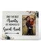 FONDCANYON Aunt Picture Frame, Only the Best Aunts Get Promoted to Great Aunt Picture Photo Frame, Pregnancy Announcements, Pregnancy Announcements for Family, 4x6 Picture Frame