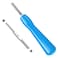 Gamebit Security Screwdriver, Double-ended 3.8mm 4.5mm Gamebit Screwdriver Bit Set Compatible with NES,SNES,N64,GameBoy,Game Cartridges Blue