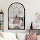 HQiJun Wall Mirror Window Decorative Mirrors Arched Farmhouse for Living Room Bedroom Entryway Bathroom Vanity (19.7&acirc;&euro; x31.5&acirc;&euro; x0.9&acirc;&euro;)