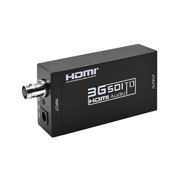 Groza SDI to HDMI Converter, 3G SDI to HDMI Audio Video Adapter, Support SD-SDI, HD-SDI and 3G-SDI Signals for Camera Detector