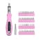 FASTPRO 42-Piece Ratcheting Screwdriver set, Pink