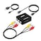 RCA to HDMI Converter, AV to HDMI Adapter, 1080P Mini RCA Composite CVBS AV to HDMI Video Audio Converter Adapter Supports PAL/NTSC for PC/Xbox /PS4 /TV/STB/VHS/VCR- with RCA and HDMI Cable