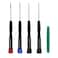 4-Piece Precision Pentalobe Screwdriver Set P2 P5 P6 5-Point 5-Star 0.8 mm, 1.2 mm and 1.5 mm Pentalobe Screwdriver or Ts1 Ts4 Ts5 and Torx T5 for iPhone Macbook Pro Air ReReader Repair