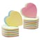 Lystaii 1000 Sheets Heart Shape Sticky Notes 2.9 in x 2.8 in Mixed Bright Colorful Sticky Pad Sticky Memo Post Memo Note Self Stick Notes Self-Sticky Note Pads Cute for Office Home School Student