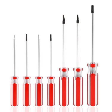 Triangle Screwdrivers Set 7 Sizes 1.4mm 1.8mm 2.0mm 2.3mm 2.7mm 3.0mm 4.2mm, Magnetic Triangle Screwdriver Bits Screw Triangle Head for Toys and Battery Change