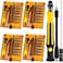 WILLBOND 4 Sets 45 in 1 Mini Screwdriver Set with Screwdriver Bits, Extension Shaft and Tweezers, Computer Screwdriver Small Precision Magnetic Screwdriver Bit Kit Repair Tool Kit for Laptop Phone PC