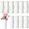 Composite Plastic Flower Vases Bulk White Small Tall Conic Floral Vases for Centerpieces Unbreakable Bud Vase for Wedding Party Living Room Decor (Bohemian)