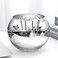 SNDEC Cubicle Accessories, 6'' Glass Candy Dish Desk Mirror to See Behind You, Home Office Aesthetic Table Vases Flower Pot, Cubicle Convex Desk Rearview Mirror Monitor