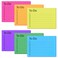 TIESOME 6 Pack to Do List Sticky Notes, 300 Sheets Self-Stick to Do Sticky Notes with Line, Colors Adhesive Memo Sticky Notes Notepad Bulk, Home Office School Planner Reminder Supplies, 4 x 2.8 Inch