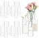 16pcs Glass Cylinder Vase 4, 6, 8, 10 Inch Hurricane Candle Holder Clear Tall Clear Vases for Wedding Centerpieces Glass Flower Vase for Table Shelf Home Decor Party