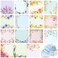 Clabby 15 Pads Pop up Sticky Notes 3 x 3 Inch Floral Sticky Notes Refills Cute Sticky Pads Pop up Note Pads Flower Self Sticky Notes Memo Notes for Teacher Office,15 Styles