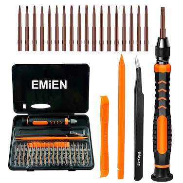 EMiEN Precision Screwdriver Set, 23 in 1 Multi-function Magnetic Screwdriver Bit Professional Electronics Repair Tool Kit for iPhone, MacBook, Nintendo, XBOX, PS4, PS5, Ring Doorbell, Laptop, Watch