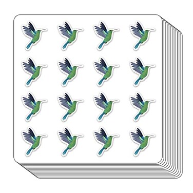 Hummingbird Planner Stickers, 0.5in Monthly Scrapbooking Kids DIY Calendars Crafting 208-Pack