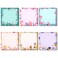 Zonon 12 Pieces Floral Sticky Notes 3''x3'' Flower Design Self-Adhesive Note Pads Aesthetic Cute Sticky Pads Bulk Sticky Notes for Work School Office Home Supplies Students Teachers Present
