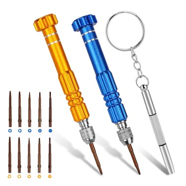 Precision Glasses Screwdriver for Eyeglass Repairing, Portable Mutifuntional 13 In 1 Precision Screwdriver Set for Sunglasses,Watch, Laptop, Electronics, Cellphone and Jewelry