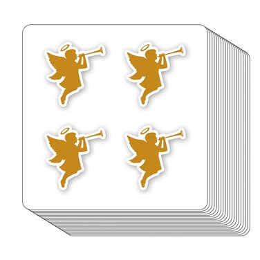 Angel Stickers 1in for Scrapbooking, Arts, Craft, Kids DIY, Calendars Journals 80-Pack