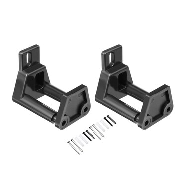 uxcell 2PCS Barn Sliding Door Floor Guide POM Plastic Adjustable Wall Mount Black