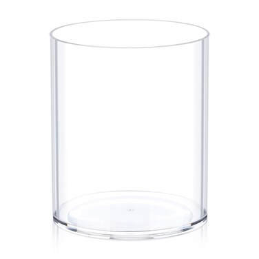 Flower Clear Vase Centerpiece for Home, Wedding Party, Plastic Clear Cylinder Wide Vase for Flowers, Decorative Wide Mouth Vase for Decor, Centerpieces, 6&acirc;&euro; &Atilde;&mdash; 6" Opening Round (6x6x8)