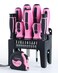 Lichamp 22-Piece Pink Tool Set, Small Pink Magnetic Screwdriver set for Women with 10ft Tape Measure Pink