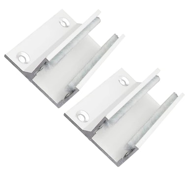 DOITOOL Sliding Door Track Door Bottom Guide Assembly 2pcs Sliding Shower Door Bottom Guide Aluminum Floor Guide Sliding Barn Door Door Roller Sliders Sliding Door Guide