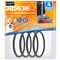 4 Pack Vacuum Belts for Sanitaire Commercial Upright SC679, Round Belt for Eureka Vacuum Cleaner,Replace Parts 30563B, 30563A