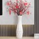 Ceramic Tall Floor Vase, GDSZJLJ 17.7" White Large Flower Vase Decorative Vases for Living Room Modern Home Decor Office Bedroom Kitchen Wedding House D&Atilde;&copy;cor