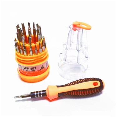 31 in 1 Mini Repair Tool Kit &iuml;&frac14;&OElig;Small Screwdriver Set Magnetic for iPhone, iPad, Computer, Laptop, Watch, Glasses, PC, Camera, Electronic, Non-Slip Handle