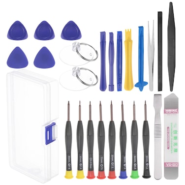 HARFINGTON 25 in 1 Electronics Repair Tool Kit S2 Steel Precision Screwdriver Set Opening Pry Tool with Case for Repairing Phone Watch Eyeglasses Laptop