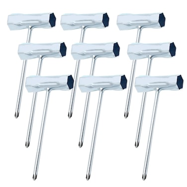 9-Piece Chainsaw Scrench Tool Set - T-Wrench 13mm x 19mm Suitable for Chainsaws Nuts Spark Plugs Including Combination Screwdriver Adjustment Tool