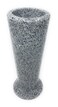 OPTIMUM Slim Memorial Cemetery Flower Vase - Plastic (Light Grey Granite) with Metal Ground Spike, Grave Marker, Decorations for Gravesite, Headstone Flowers Holder, Garden Lawn &amp; Yard