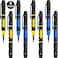 8 Pieces 4 in 1 Pocket Screwdriver Pen Screwdriver Portable Multipurpose Screwdriver Double Ended Screwdriver for Repairing Installing Hand Tool
