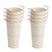 Notakia 10.62 Inch Galvanized Metal Vases Farmhouse French Flower Bucket Vases for Cut Flowers for Home Decor and Wedding Table Centerpiece Decorations (Medium Beige 8Pcs)