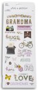 I Love Grandma Foil Stickers for Journaling, Scrapbooking, Cardmaking, Arts &amp; Crafts - 19 Pieces