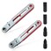 LEONTOOL 2Pcs Mini Ratchet Wrench Screwdriver Set 1/4 Inch Hex Screwdriver Bit Drive Ratchet Wrench Elbow Head &amp; Flat Head Reversible Drive Handle with Flat Head and Phillips Head Screwdriver Bit
