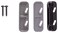 Rocky Mountain Goods Spring Loaded Screen Door Strike Plate - Works with Most Storm Door and Screen Door Rigid Interior Latch Systems - Slotted Holes fit Most Applications - Shims Included (Black)