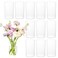 DNANAOL 12pcs Cylinder Vases for Centerpieces - 6 Inch Tall Glass Vases for Flowers, Hurricane Candle Holder Modern Simple Floating Candle Vases Formal Dinners Home Decor