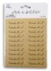 40 Handmade with Love Stickers -Script on Brown Craft Background