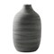 ALMA 9 in Contemporary Vase for Room Decor Aesthetic Decorative Black Gray Vase for Pampas Grass Boho Vase for Coffee Table Centerpiece,Nightstand,Bookshelf,Minimalist Living Room,Bathroom Decor