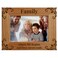 Family Where Life Begins And Love Never Ends - Family Picture Frame, Fits a 5x7 Horizontal Portrait, Engraved Natural Wood Photo Frame for Family, Dad, Mom, Grandparents, Father, From son, daughter